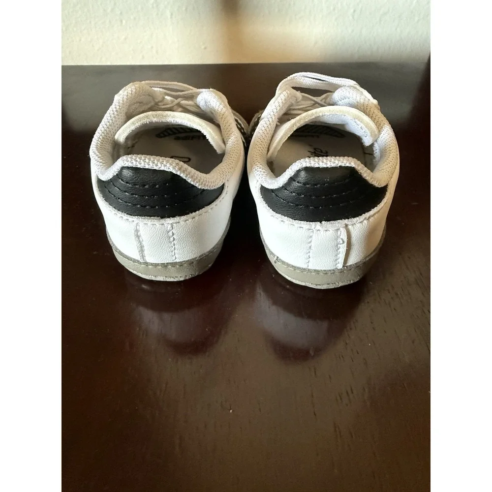 Adidas Originals Samba Crib Toddler Shoes US 2K White & Black - New